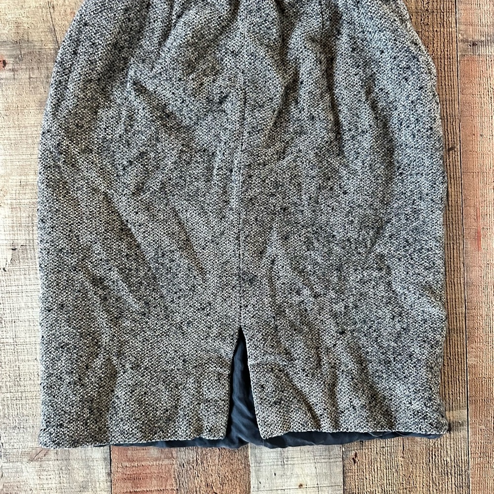 Bill Blass 90’s Textured Gray Pencil Skirt women’s 28
